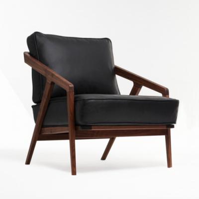 中式 Dare Studio Katakana Lounge Chair 北歐休閑椅 實(shí)木椅 會(huì)所椅