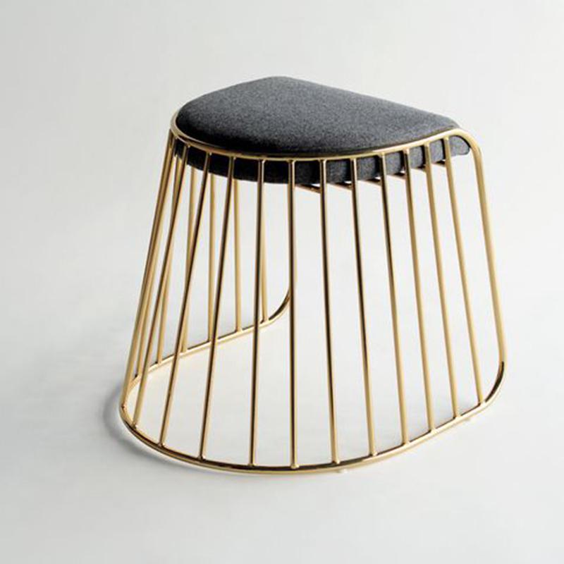 304不銹鋼電鍍 玫瑰金矮 吧凳休閑椅 五金腳踏 布藝真皮仿皮沙發(fā)椅