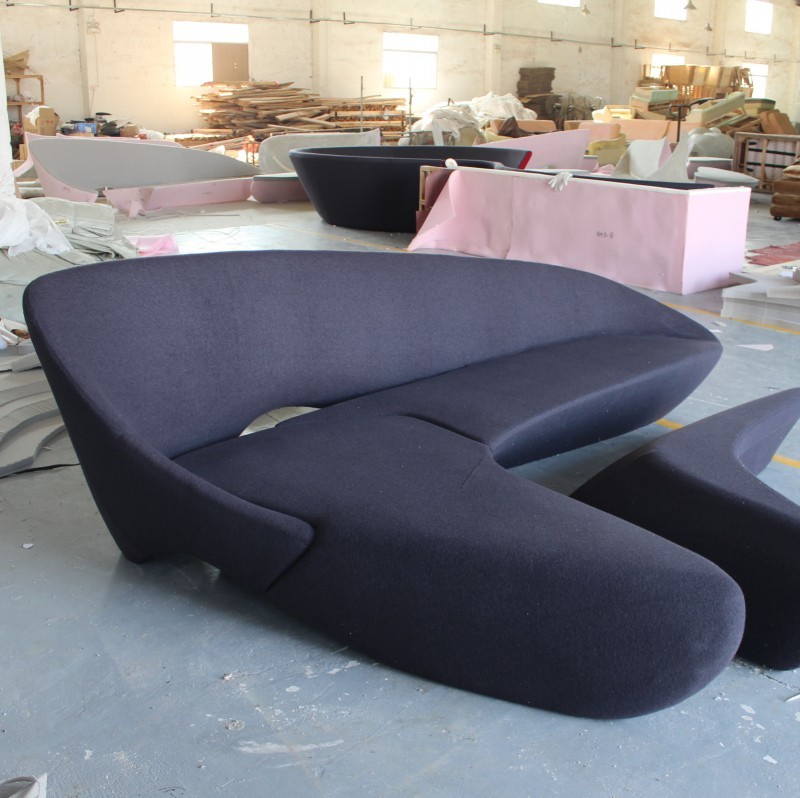 實物玻璃鋼沙發(fā) MOON SOFA SYSTEM扎哈月亮沙發(fā) 酒店沙發(fā)