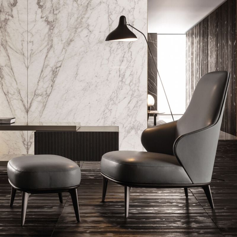 2款萊斯利休閑躺椅Leslie Bergère Minotti  經(jīng)典商務(wù)椅 商務(wù)會客椅 高款矮款