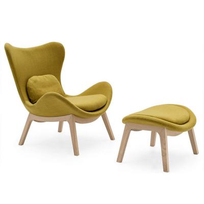 布藝款懶人沙發(fā)椅特價 現(xiàn)貨北歐休閑休閑椅椅酒店樣板房 玻璃鋼椅  lueasygi Lazya Armchair