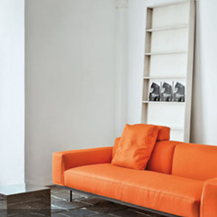 Vibieffe sofa 北歐簡約客廳布藝沙發(fā)頭層牛皮真皮沙發(fā)三人位沙發(fā)