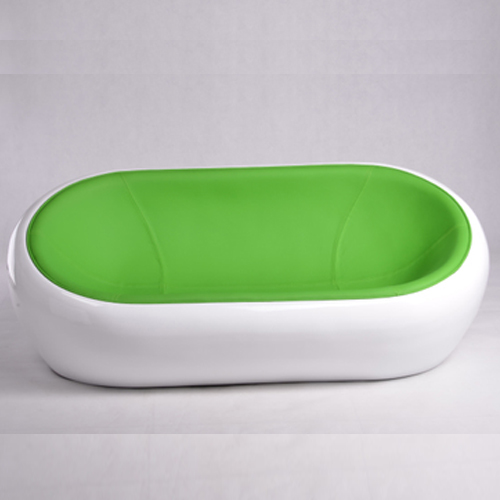 落地時(shí)尚玻璃鋼情侶休閑沙發(fā) 白色半圓球休閑椅 雙人休閑陽臺(tái)椅