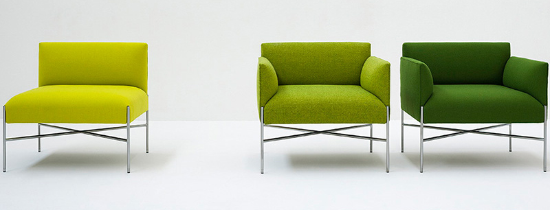 CHILL OUT Armchair with 北歐現(xiàn)代休閑納涼扶手椅布藝軟墊扶手椅