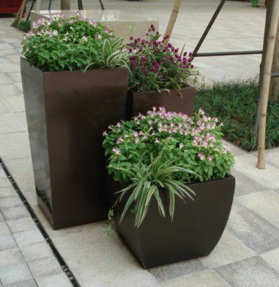 新款玻璃鋼水杯型花盆 景區(qū)會所落地花盆 商場客廳花盆