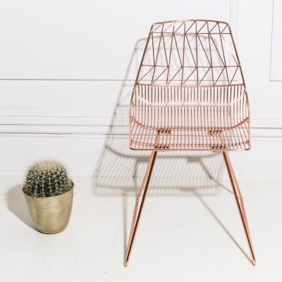 BEND LUCY CHAIR 露西椅 鐵線不銹鋼餐椅 戶外網(wǎng)格休息椅