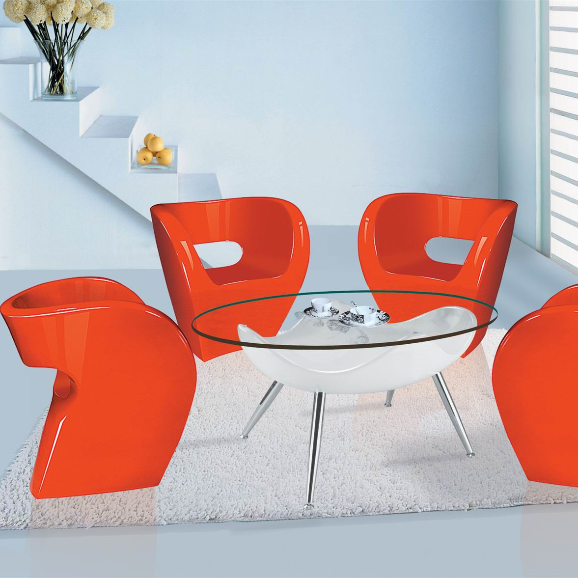 現(xiàn)代簡約玻璃鋼戶外休閑椅 酒店會(huì)所洽談椅 家用商場休息靠椅