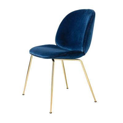 布藝漆面款金腳多顏色款餐椅咖啡廳 洽談室 會所全覆墊單椅 304不銹鋼電鍍 黑 白 金 銀色