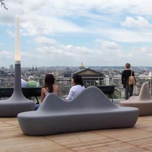 玻璃鋼戶外休息椅BD LOVE Bench  商場酒店機(jī)場商務(wù)中心休息區(qū)長沙發(fā)