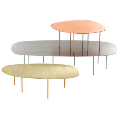 三角形葉子茶幾大全 定制茶幾幾何多邊形邊幾角幾 不規(guī)則圓形方式不銹鋼五金 金色香檳金茶幾