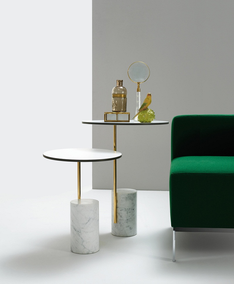 五金家具大理石底座 茶幾創(chuàng)意小邊幾設(shè)計(jì)師大理石五金茶幾