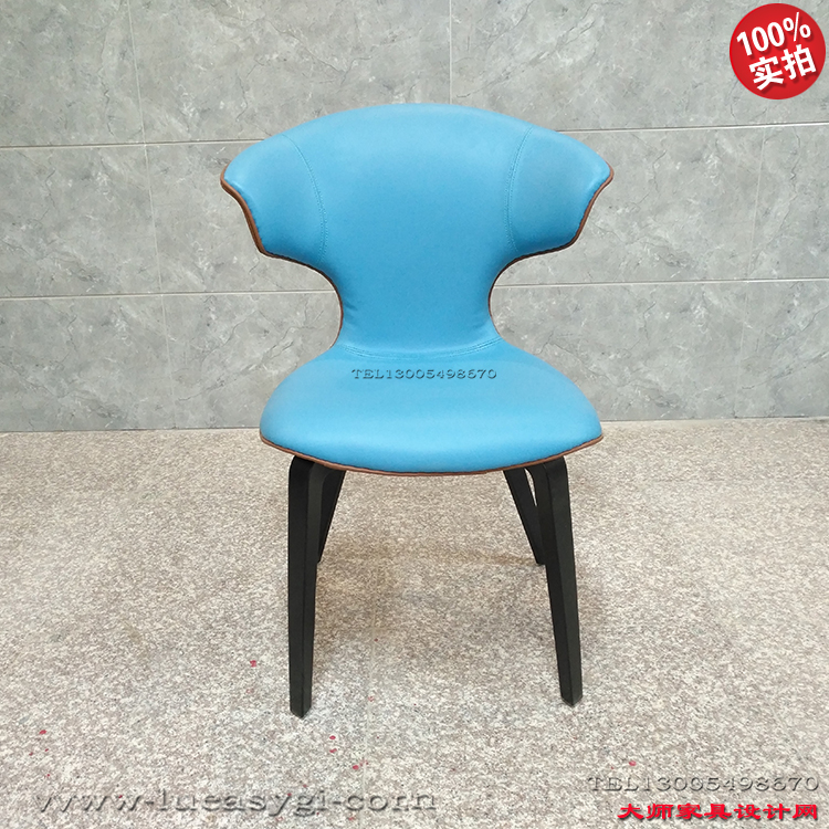 內(nèi)褲椅大款藍色 餐椅吧椅 服裝店擺設(shè)椅 廚窗設(shè)計椅 美容椅 高端北歐仿制家具