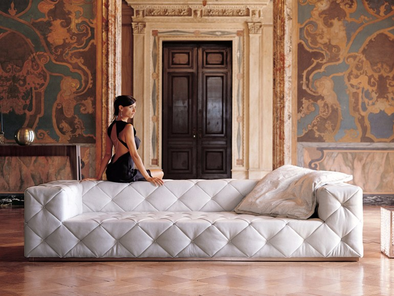 面料顏色可定制意大利拉扣沙發(fā)拉水晶扣沙發(fā)布藝皮藝設(shè)計師