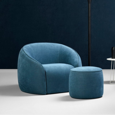 可定制 北歐家具設(shè)計(jì)師 休閑椅布藝休閑椅家具 布藝椅子面料可定制