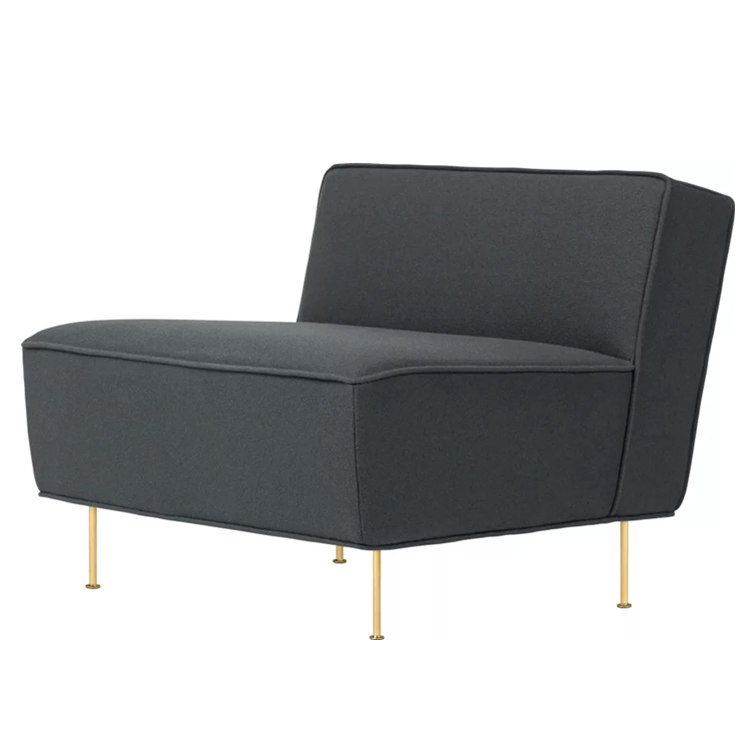 北歐單人沙發(fā)定制 現(xiàn)代線條躺椅別墅酒店賓館樣板房沙發(fā) 面料可選