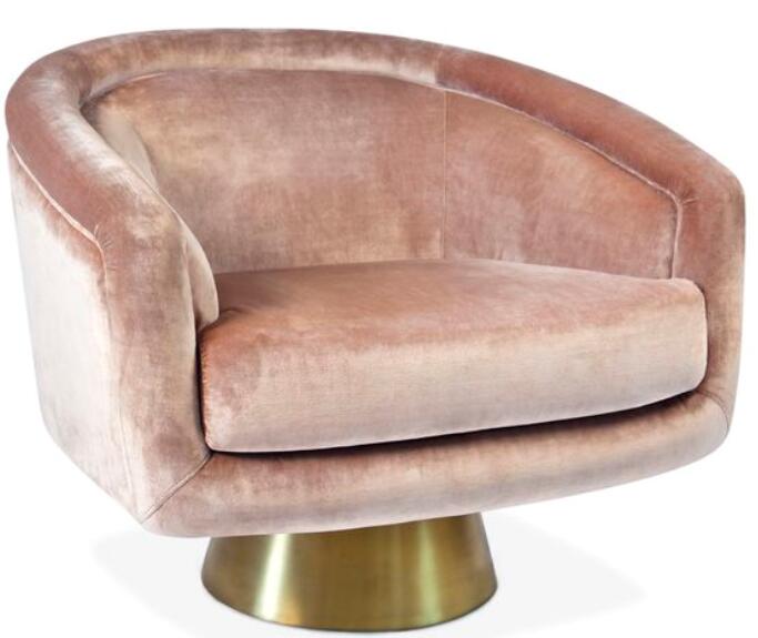 John Mathias Bernhardt設(shè)計(jì)COQUE LOUNGE CHAIR 休閑椅五金不銹鋼電鍍包腳