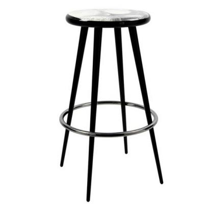 設計師作品 五金電鍍高腳椅 酒店KTV 酒吧 面包店餐廳  餐椅 酒吧凳