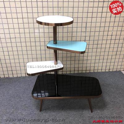 方形展示架 促銷架 置物架子 不銹鋼電鍍 藝術(shù)架 商場賣場CBD 高端家具飾物架