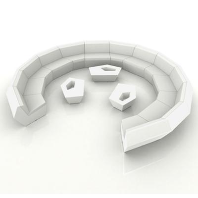 創(chuàng)意設(shè)計(jì)師家具 玻璃鋼戶外組合沙發(fā) 聯(lián)合國會(huì)議圓形大前面 大氣高端