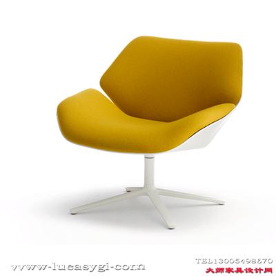 創(chuàng)意設(shè)計(jì)師家具  玻璃鋼或彎板矮背休閑沙發(fā)躺椅 休閑椅 五金腳