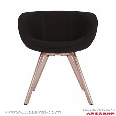 設(shè)計(jì)師電腦椅咖啡椅書(shū)房椅 地產(chǎn)樣品房 家用商用家具 北歐現(xiàn)代簡(jiǎn)約低背餐椅