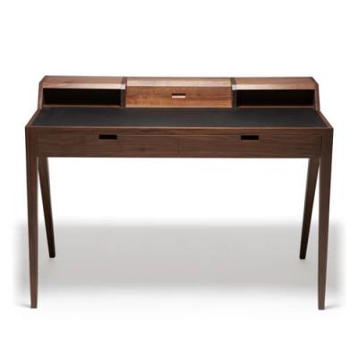 DARESTUDIOKATAKANAWRITIN DESK 經(jīng)典胡桃木書桌帶抽屜實木桌