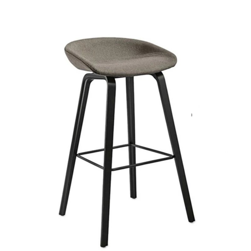 HAY吧椅全軟包AAS33 坐墊木腳吧臺椅丹麥 Hee Welling