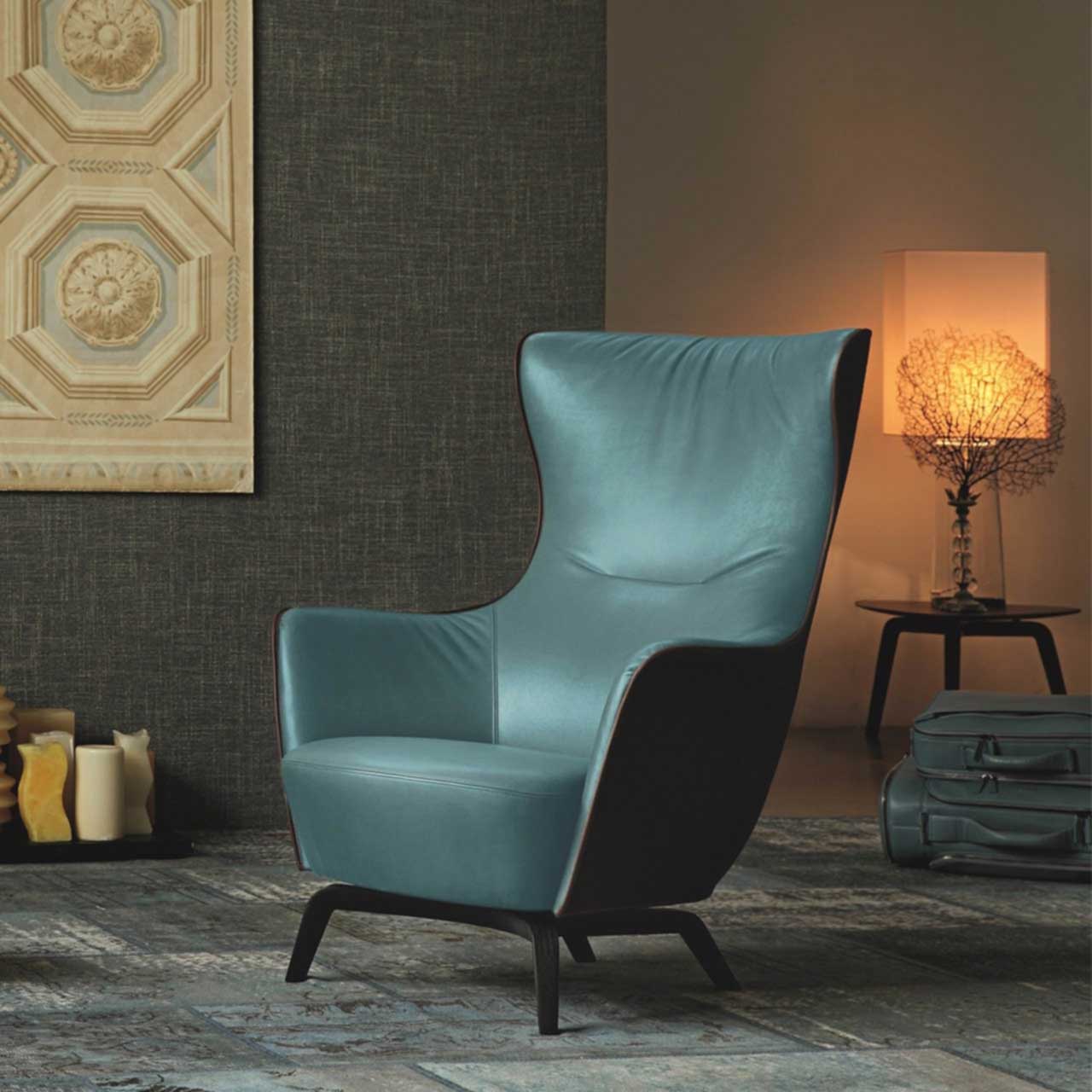 皮革雙色布藝真皮休閑椅 歐式美式高端椅子 電視電影廣告道具出租