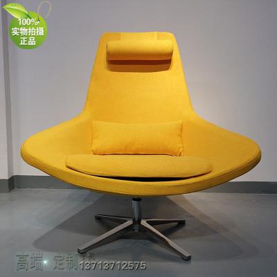 西皮布藝北歐設(shè)計(jì)師家具 Armchair鳥椅布藝 休閑椅旋轉(zhuǎn)沙發(fā)椅鳥語花香酒店
