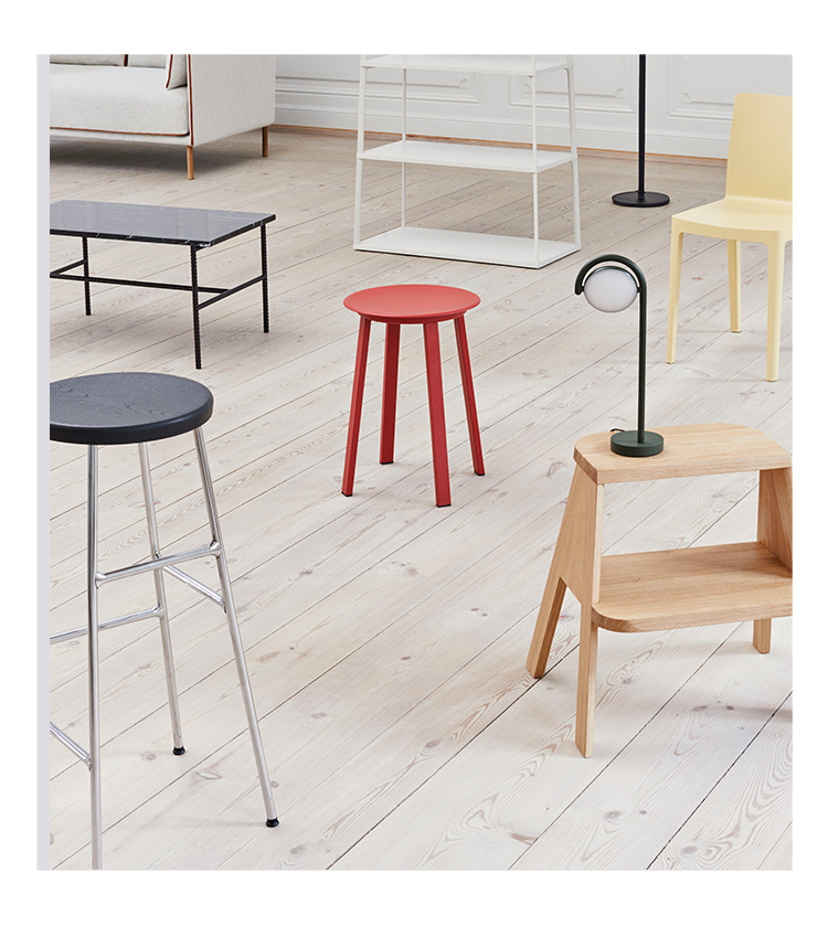 六款 HAY Cornet Bar stool 木座鋼底高腳吧凳 Primi counter 五金烤漆腳 實木座板圓形