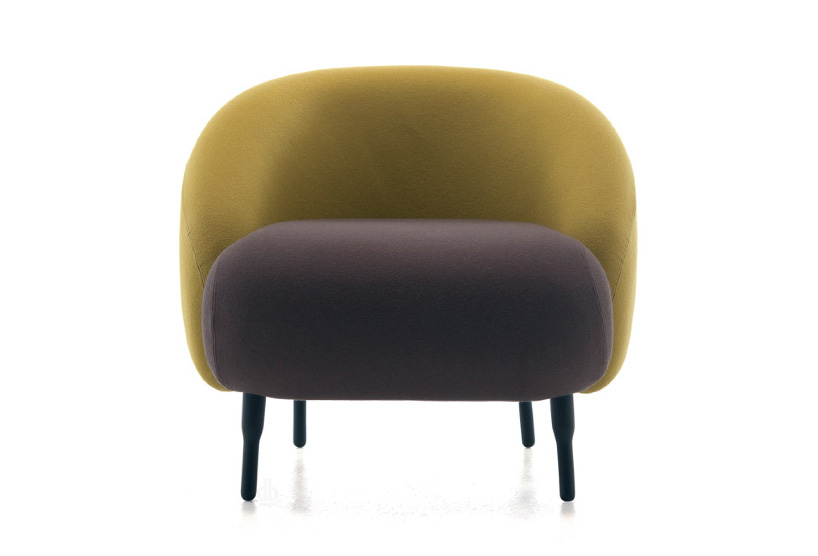 布藝休閑椅bump sofa設(shè)計(jì)師 家居樣板房北歐 接待創(chuàng)意接待定制單人沙發(fā)