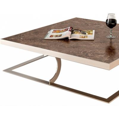 設(shè)計(jì)師KTV豪華酒店創(chuàng)意接待茶幾 Paul Baxter Coffee Table 不銹鋼電鍍 大理石打蠟拋光處理