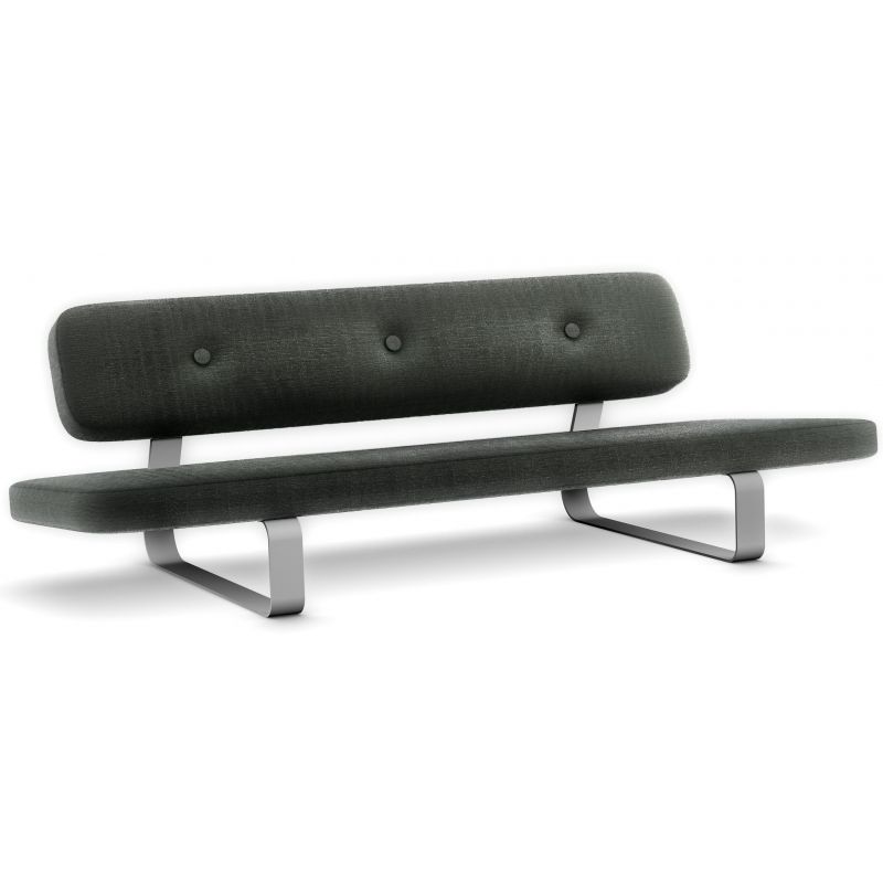 Moooi Power Nap  Sofa 三人沙發(fā)多人沙發(fā)不銹鋼簡(jiǎn)潔腳彎腳 鋼板腳 電鍍無(wú)指紋