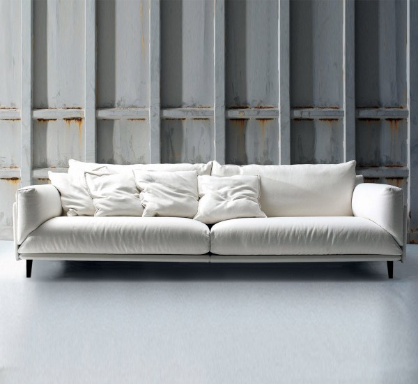 Arflex  Faubourg  Sofa 五金腳雙人三人四人 多人沙發(fā) 布藝棉麻絨布 西皮真皮