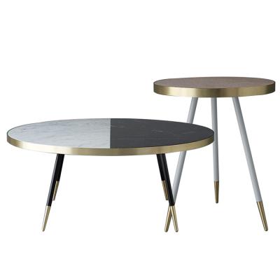 3款A(yù)ngel Cerdá銅色腳套茶幾 Pedrali佩德拉利  鍍金加固粗腳圓形方形橢圓邊幾角幾餐桌