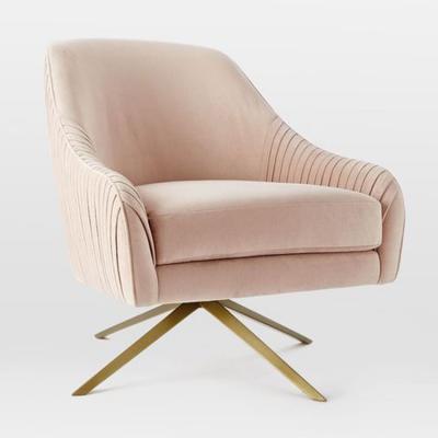 設(shè)計(jì)師樣板房家居新款休閑椅 West Elm Roar Rabbit Swivel Chair