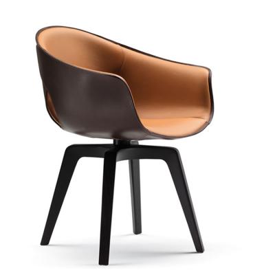 設(shè)計師穿孔椅頭盔椅餐椅電腦椅 休閑椅 雙孔椅皮革真皮 北歐設(shè)計師意大利