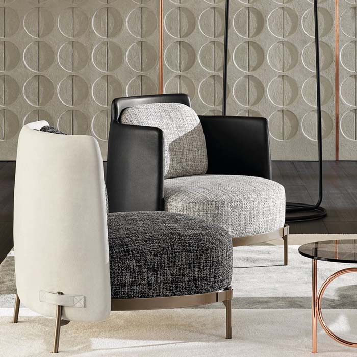 繃帶椅 高檔會(huì)所沙發(fā) 高檔沙發(fā)椅 minotti Tape Bergere Armchair 高背低背沙發(fā)椅