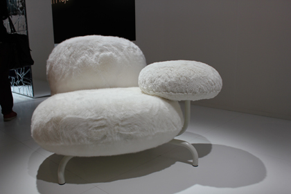 服裝店 兒童 酒店 會所 毛絨絨沙發(fā) 仿兔毛毛茸茸櫥窗展示棉羊沙發(fā)