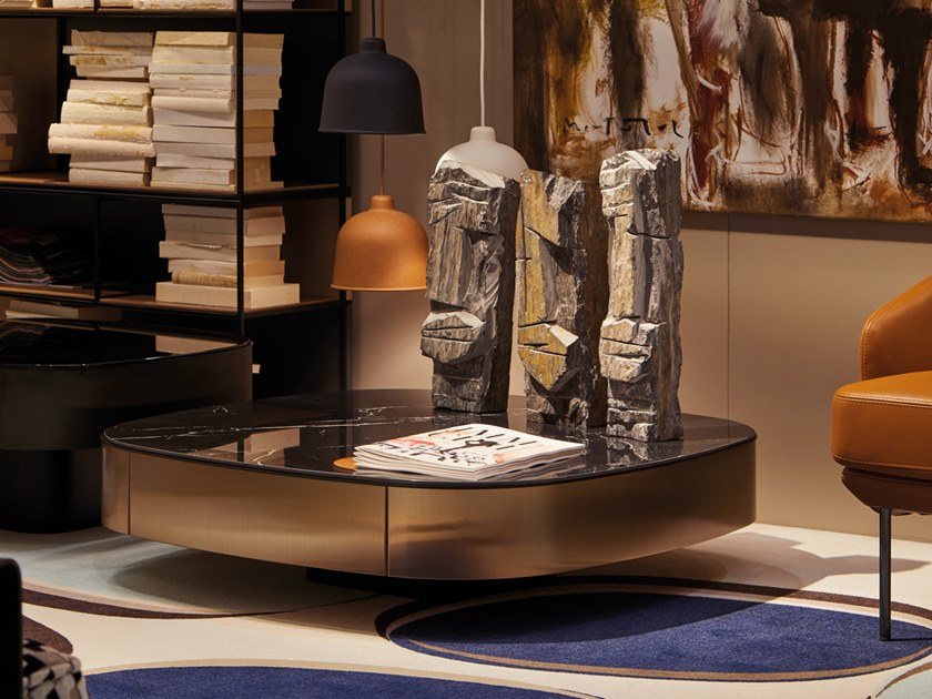 4款玫瑰金電鍍茶幾大理石 Jose Martinez Medina CHRYSLER Low coffee table