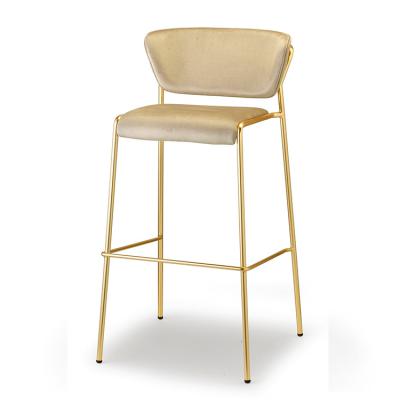 五金鐵烤漆不銹鋼電鍍彎板軟包 高腳吧椅 SCAB DESIGN LISA  High stool  Marcello Ziliani