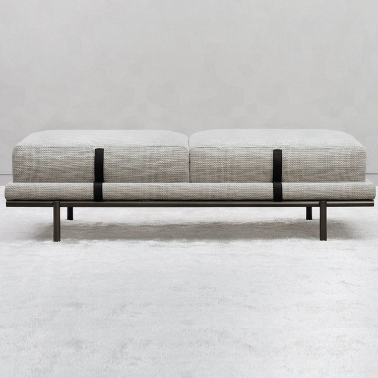 2019年新款 Flou NEW BOND 金屬長椅板凳馬特馬特奧Nunziati 五金布藝休閑椅午睡床辦公室用