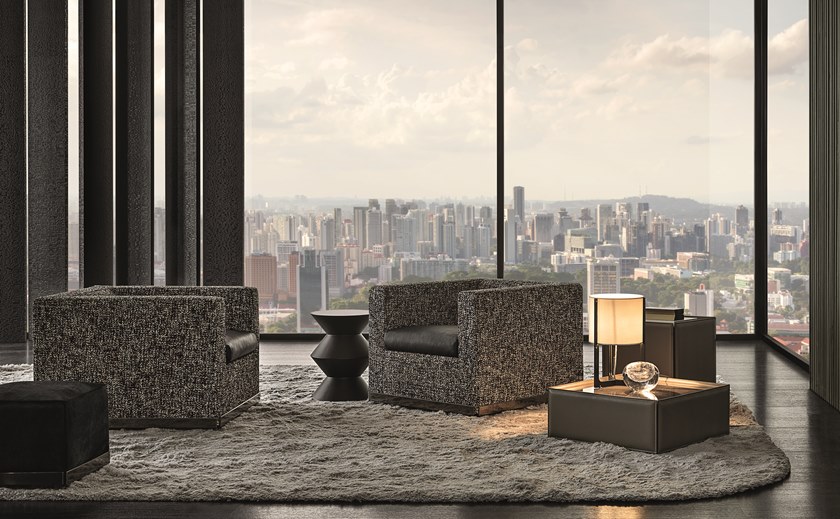 8款 Minotti手提箱線方正磚頭塊單人沙發(fā) 意大利 波莉弗母Emmanuel Gallina JANE LARGE Sofa