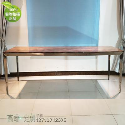 家的感覺溫馨溫度 展廳餐廳酒店大堂 會(huì)所 辦公大班桌 三角形不銹鋼電鍍槍黑