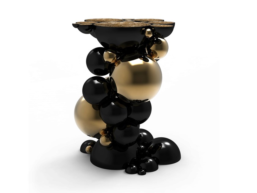 Boca do Lobo NEWTON牛頓茶幾變幻莫測(cè)宏偉樂趣鍍金球體半球體茶幾