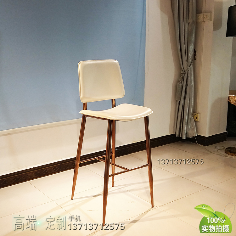 實物現(xiàn)貨 不銹鋼電鍍玫瑰金古銅色 異形吧椅 方向座墊 西皮實體展廳