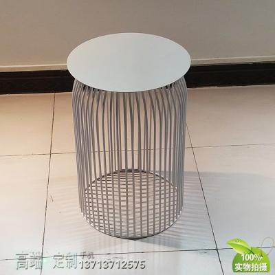 鐵烤漆黑白色茶幾 規(guī)格可定制 邊幾角幾餐桌五金不銹鋼電鍍家具定制