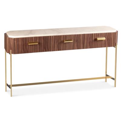 五金不銹鋼電鍍腳架 人造大理石 天然巖石 無限的創(chuàng)意馬爾科姆玄關(guān)桌新中式桌子柜子