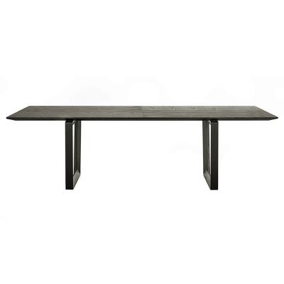 意大利波爾托那?弗勞 Roberto Lazzeroni 實木大餐桌餐椅組合 會議桌 簡約時尚辦公桌