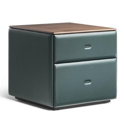 波爾托那?弗勞床邊柜羅伯特·Lazzeroni  實(shí)木皮革軟包柜